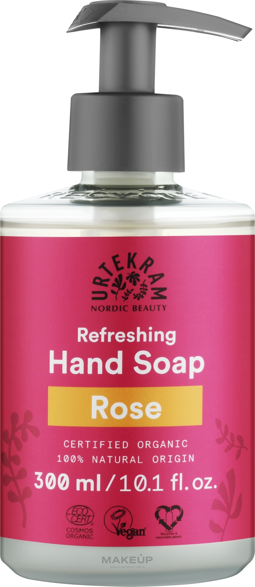 Рідке мило - Urtekram Rose Refreshing Hand Soap — фото 300ml