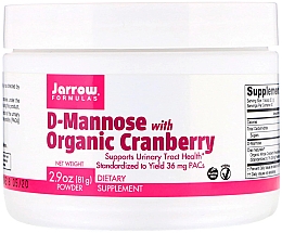 Духи, Парфюмерия, косметика Пищевые добавки - Jarrow Formulas D-Mannose with Organic Cranberry