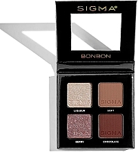 Палетка теней - Sigma Beauty Bonbon Eyeshadow Quad — фото N1