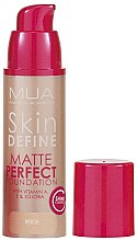 Парфумерія, косметика Тональна основа - MUA Skin Define Matte Perfect Foundation