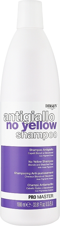 Шампунь для блондованого волосся - Dikson Antigiallo No-yellow Shampoo — фото N1