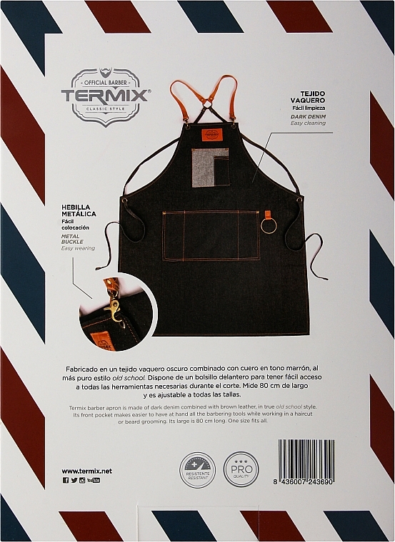 Перукарський фартух для барбера - Termix Barber Apron — фото N2