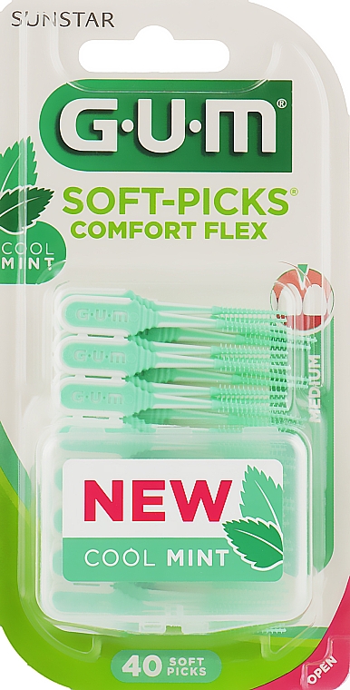 Межзубные щетки - Gum Soft-Picks Comfort Flex Cool Mint Medium — фото N1