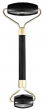 Духи, Парфюмерия, косметика Роллер для массажа лица нефритовый, черный - Deni Carte Anti-Aging Facial Massage Roller