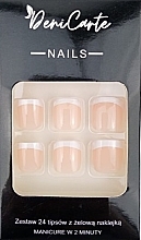 Духи, Парфюмерия, косметика Типсы для ног квадрат, 24 шт - Deni Carte Nails 9911