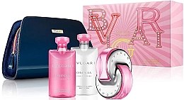 Парфумерія, косметика Bvlgari Omnia Pink Sapphire - Набір (edt/65ml + b/lot/75ml + sh/gel/75ml + pouch)