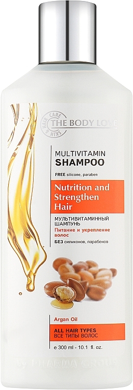 Шампунь для волосся "Multivitamin + Argan Oil" - The Body Love Multivitamin Shampoo — фото N2