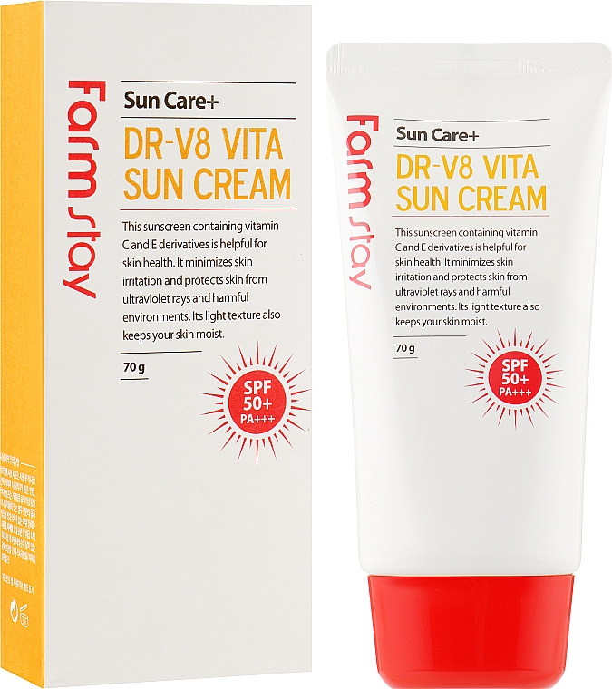 Крем сонцезахисний, вітамінізований - FarmStay DR-V8 Vita Sun Cream