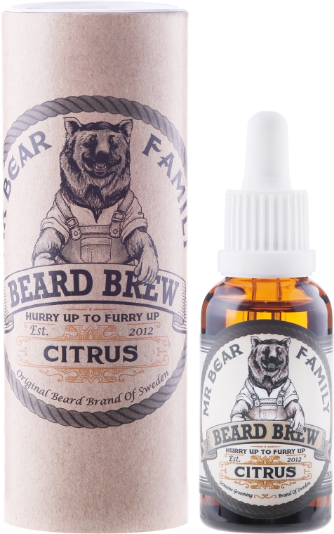 Олія для бороди - Mr. Bear Family Brew Oil Citrus — фото N1