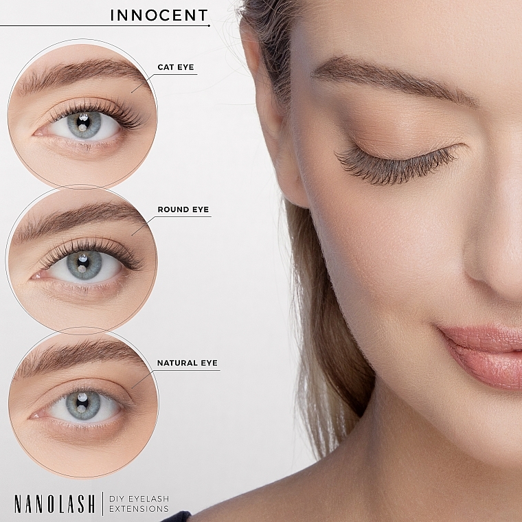 Накладные ресницы - Nanolash Diy Eyelash Extensions Innocent — фото N4