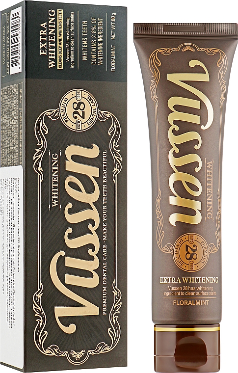 Отбеливающая зубная паста "Глубокое отбеливание 28" - Vussen Whitening Premium 28 Toothpaste — фото N2