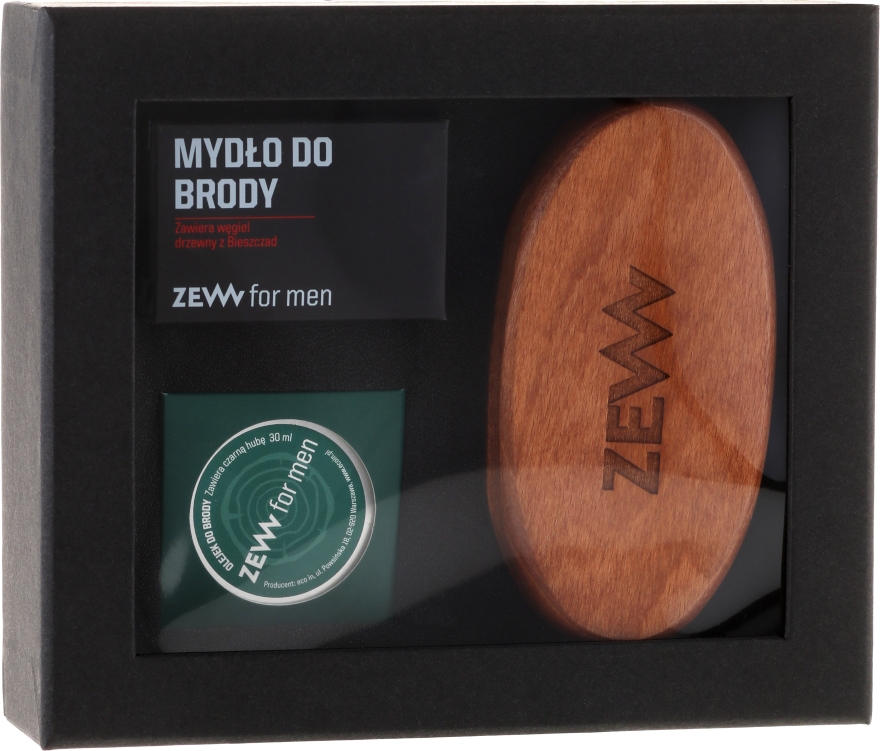 Набор - Zew For Men Set (oil/30ml + soap/85ml + brush) — фото N1