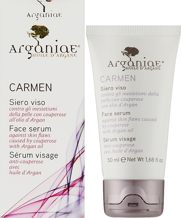 Успокаивающая сыворотка для кожи лица, склонной к куперозу - Arganiae Carmen Face Serum — фото N2