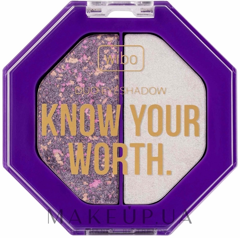 Тени для век - Wibo Cienie Know Your Worth. Duo Eyeshadow — фото 01