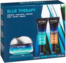 Духи, Парфюмерия, косметика Набор - Biotherm Blue Therapy Race Against Time Set (f/cr/15ml + ser/10ml + n/ser/10ml)