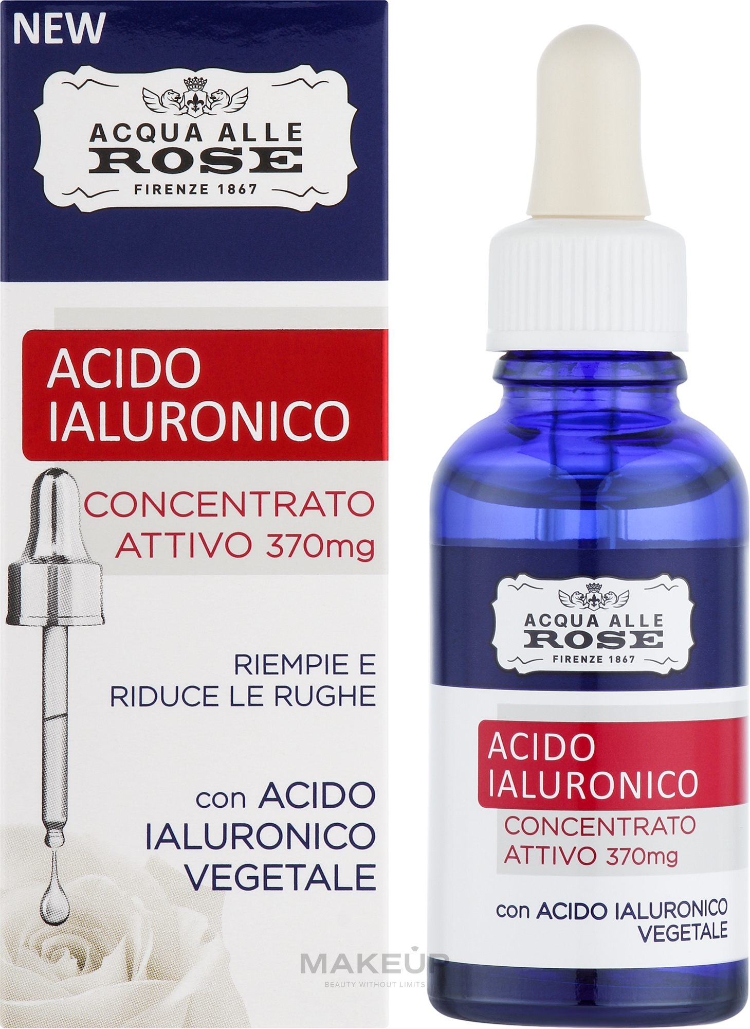Активний концентрат гіалуронової кислоти - Roberts Acqua alle Rose Acido Ialuronico Concentrato Attivo — фото 30ml