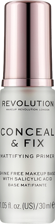 Праймер для обличчя, матувальний - Makeup Revolution Conceal & Fix Mattifying Primer