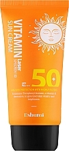 Сонцезахисний крем з вітаміном E SPF 50 PA+++ - Eshumi Vitamin Lazer Sunscreen 100 Sun Cream — фото N1