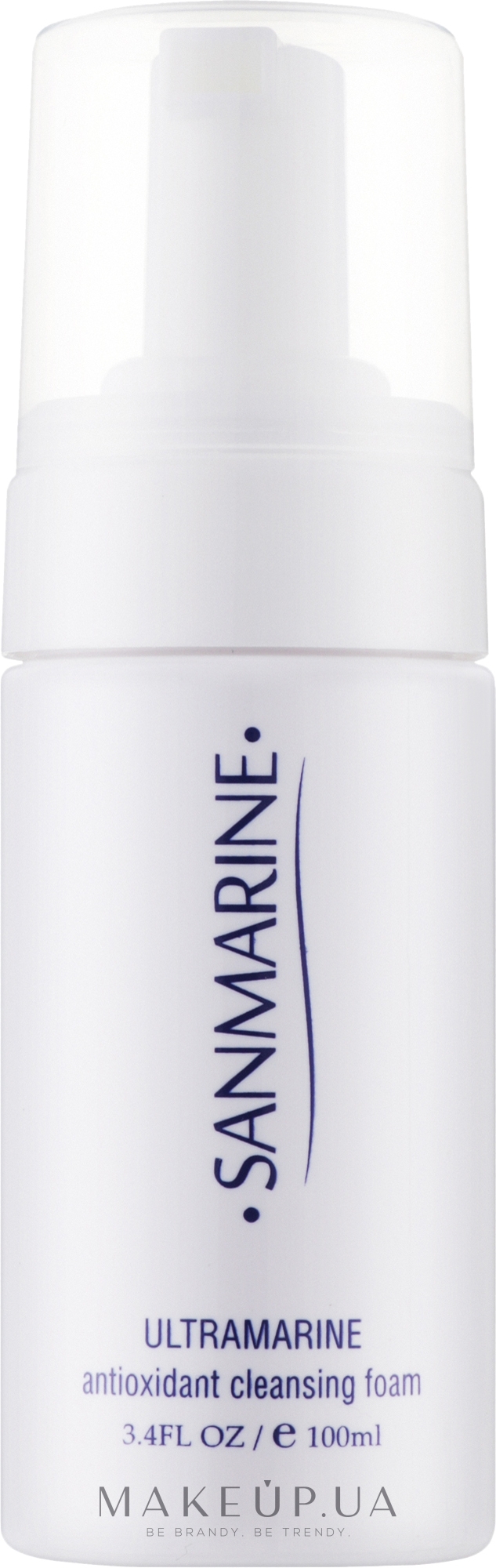 Антиоксидантная очищающая пенка для лица - Sanmarine Ultramarine Antioxidant Cleansing Foam — фото 100ml