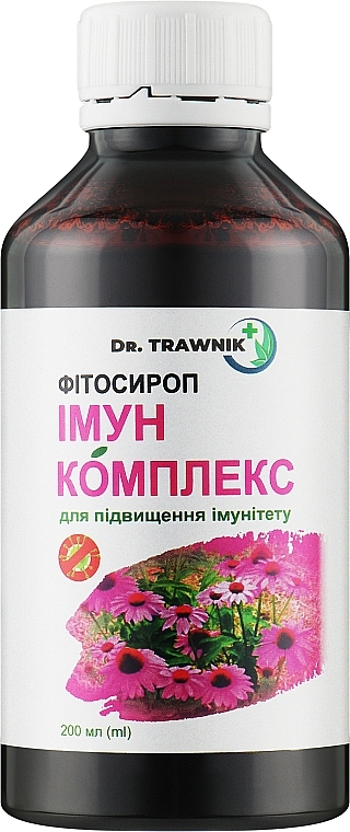 Фітосироп «Імун комплекс» для підвищення імунітету - Dr. Trawnik — фото N1