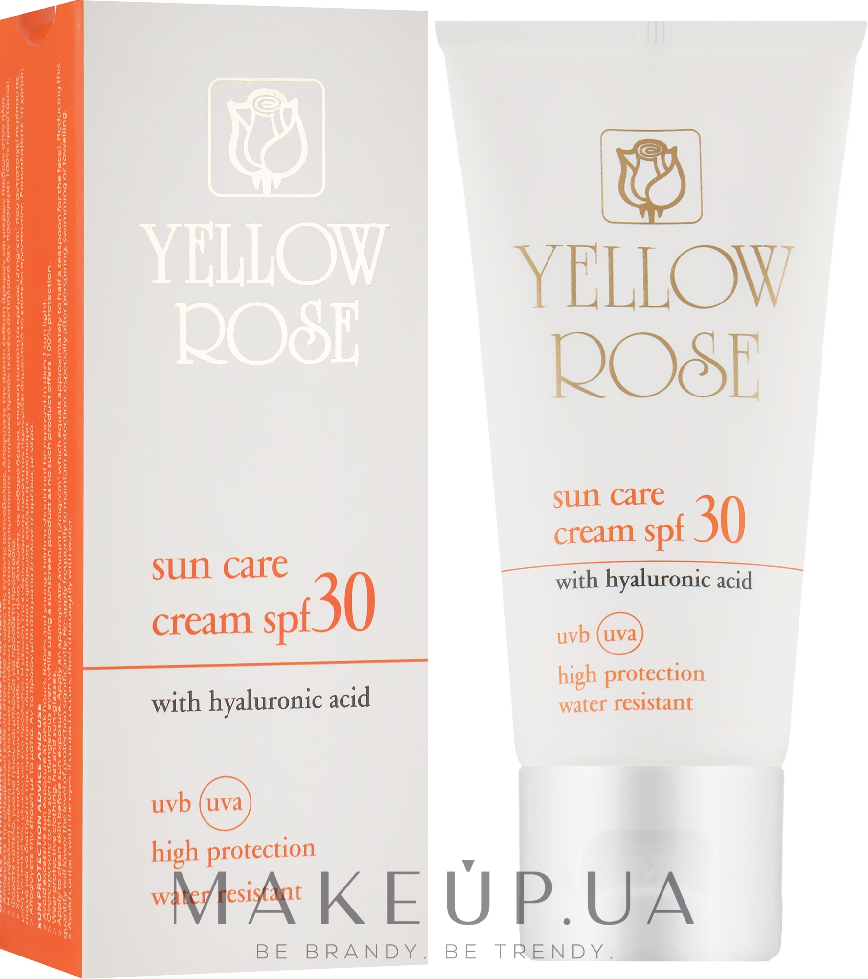 Солнцезащитный крем интенсивно увлажняющий SPF30 - Yellow Rose Sun Care Cream — фото 50ml