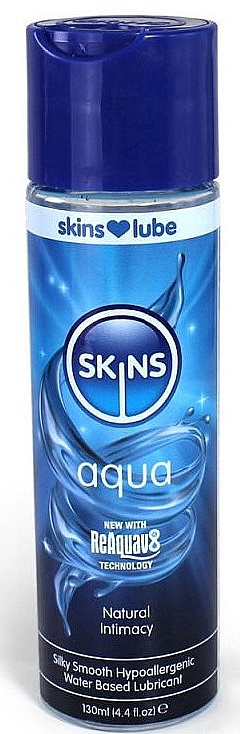 Лубрикант на водній основі - Skins Aqua Sex Lube Water Based Lubricant — фото N1