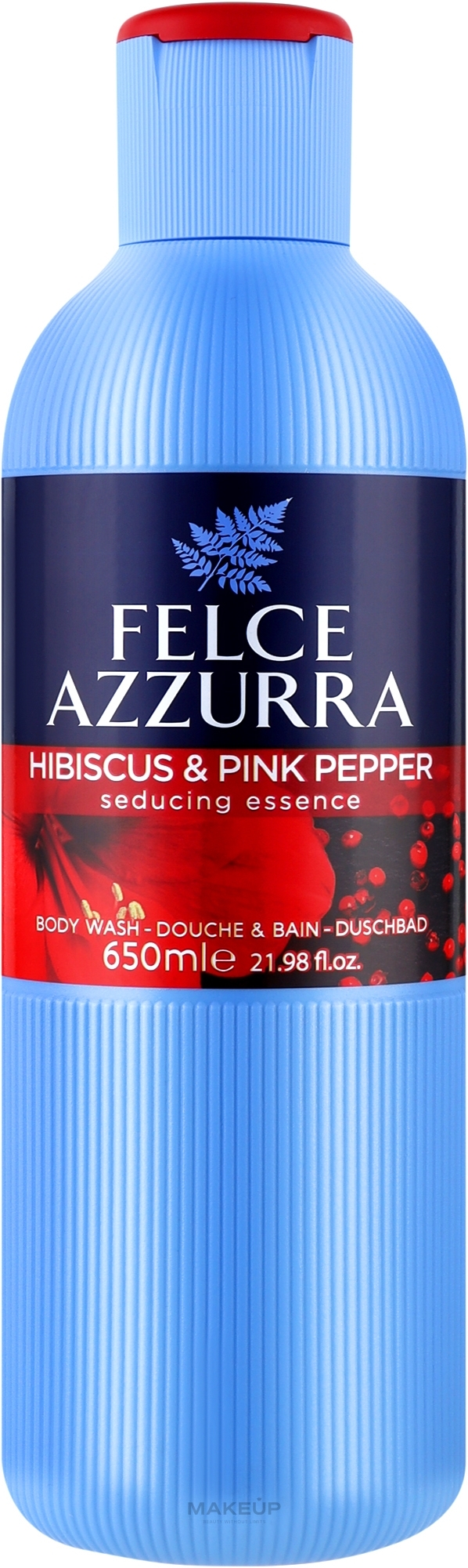 Гель для душа с гибискусом и розовым перцем - Felce Azzurra Paglier — фото 650ml