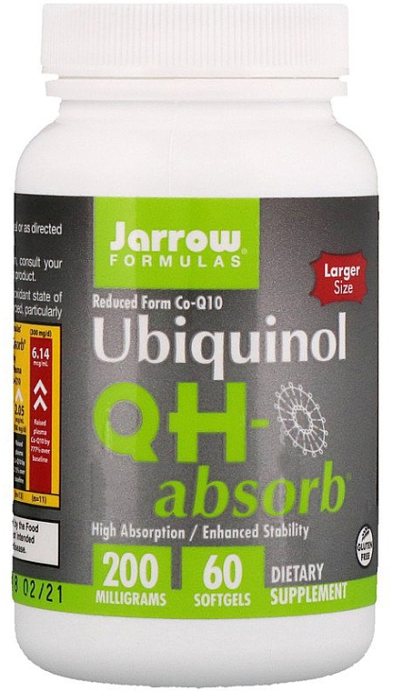 Коэнзим убихинол 200 мг - Jarrow Formulas Ubiquinol QH-Absorb 200 mg — фото N3