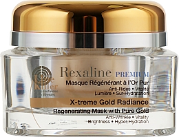 Парфумерія, косметика Омолоджувальна маска для обличчя, з частинками золота 24К - Rexaline Line Killer X-Treme Gold Radiance Mask