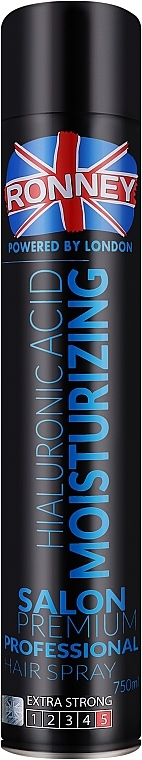 Лак для волос - Ronney Professional Hyaluronic Moisturizing Hair Spray — фото N1