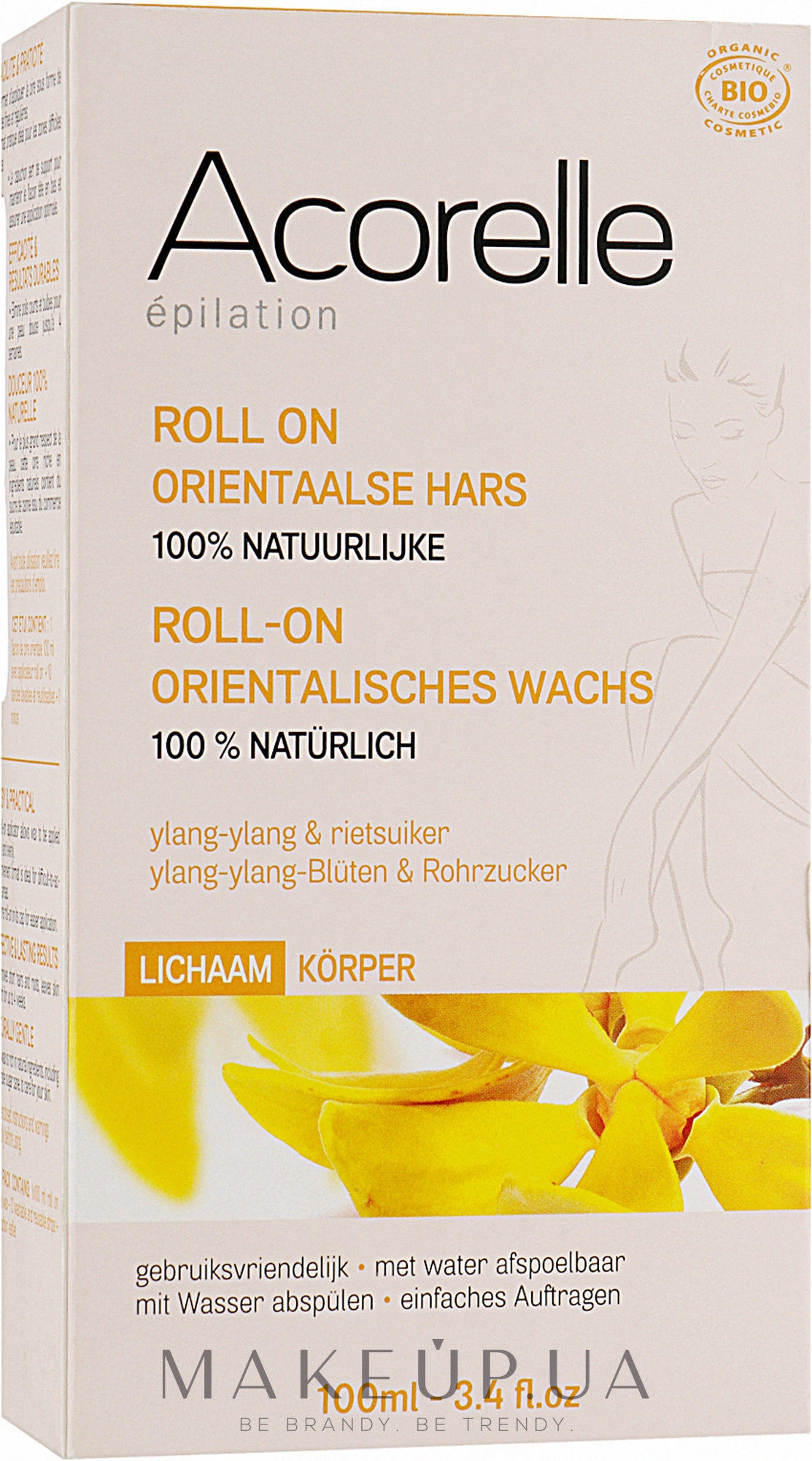 Цукровий віск "Східний іланг" у касетах - Acorelle Roll On Ylang Oriental Body Wax — фото 100ml