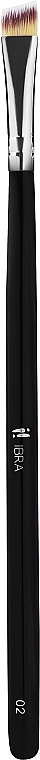 Кисть для глаз и бровей, черная - Ibra Professional Brushes 02 — фото N1
