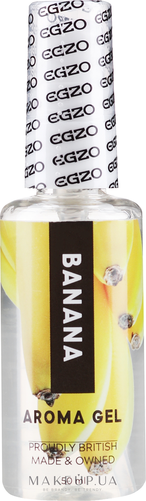 Їстівний лубрикант на водній основі "Банан" - Egzo Aroma Gel Banana — фото 50ml