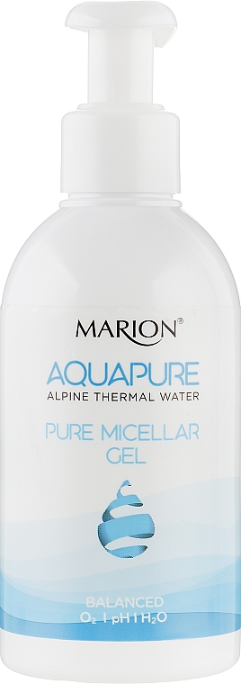 Очищающий мицеллярный гель для умывания с термальной водой - Marion Aquapure Alpine Thermal Water Micellar Gel — фото N2