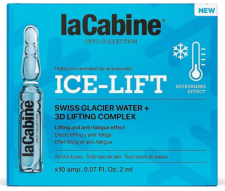 Ампули для обличчя "Охолоджувальна підтяжка" - La Cabine Ice-lift Ampoules — фото N4