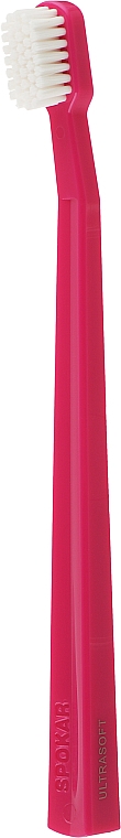 Набор зубных щеток "X", ультрамягких, сине-розовая + розово-белая + черно-желтая - Spokar X — фото N4