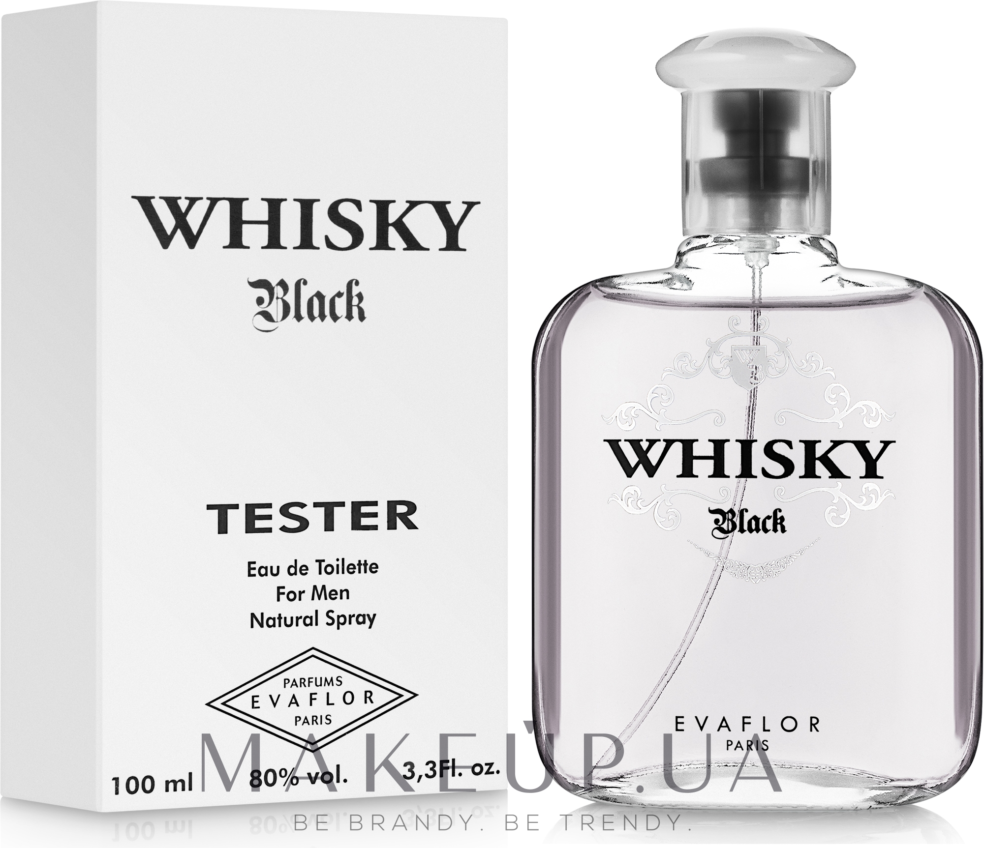 Evaflor Whisky Black - Туалетная вода (Тестер с крышечкой) — фото 100ml