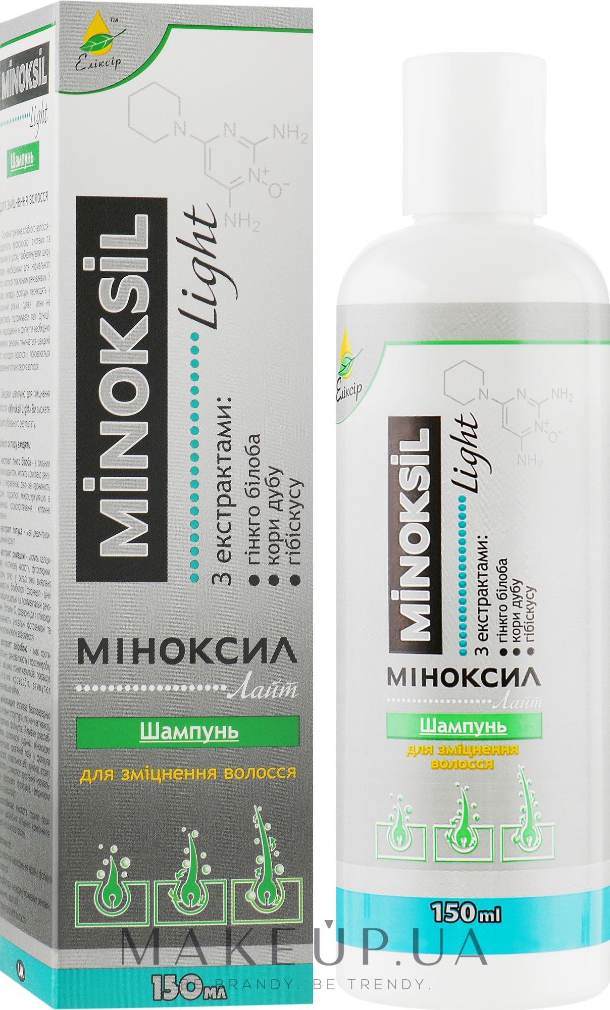 Шампунь для укрепления волос "Minoksil Light" - Эликсир — фото 150ml