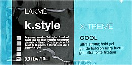 Духи, Парфюмерия, косметика Гель ультрасильной фиксации - Lakme K.style Cool X-Treme (пробник)
