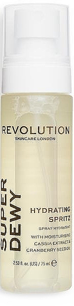 Спрей для лица с глюкозамином - Revolution Skincare Superdewy Moisturizing Spray — фото N1