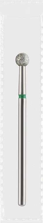 Фреза алмазная зеленая "Шар", диаметр 4,0 мм - Divia DF001-40-G — фото N1