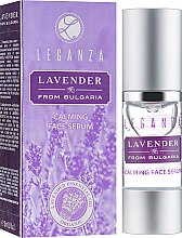 Парфумерія, косметика Заспокійлива сироватка для обличчя - Leganza Lavender Calming Face Serum