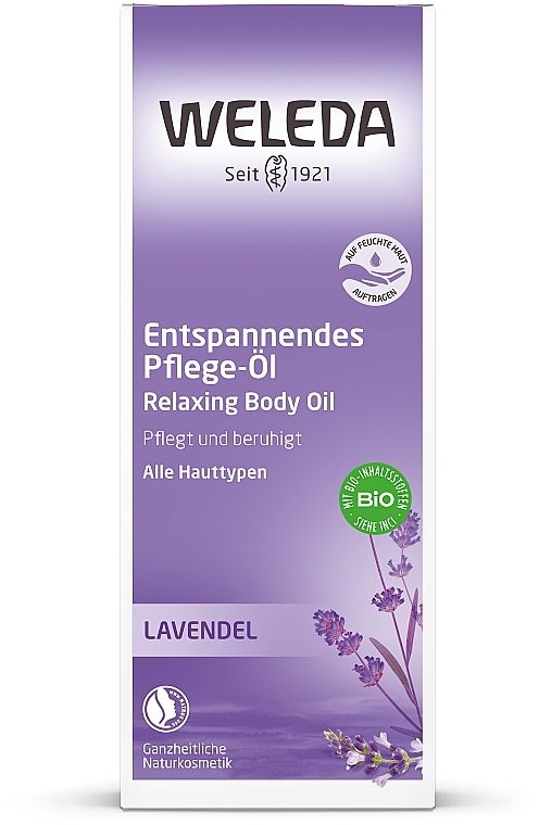 Лавандовое расслабляющее масло для тела - Weleda Relaxing Lavender Body Oil — фото N3