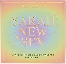 Духи, Парфюмерия, косметика Палетка теней - Makeup Revolution X Sarah New SFX Shape Shifter Eyeshadow Palette