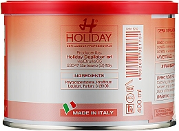 Теплий віск для депіляції "Полуниця" - Holiday Depilatory Wax Strawberry — фото N2
