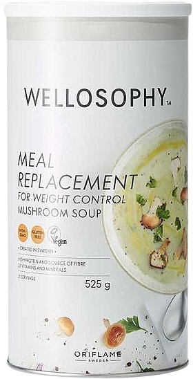 Питательный коктейль для контроля веса "Грибной вкус" - Oriflame Wellosophy Meal Replacement Mushroom Soup — фото N1