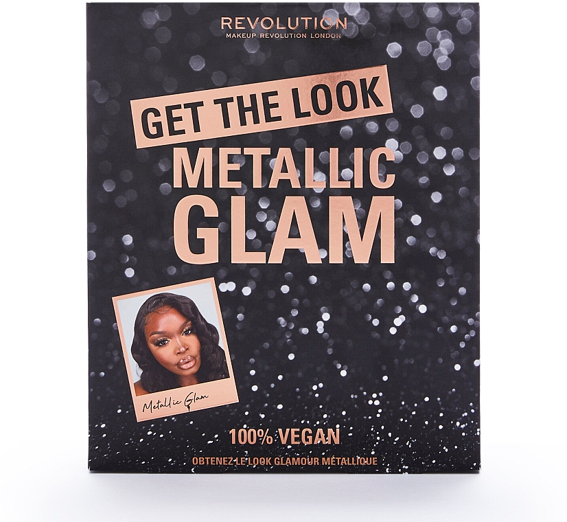Набор, 6 продуктов - Makeup Revolution Get The Look: Metallic Glam Makeup Gift Set — фото N2