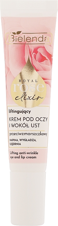 Крем для кожи вокруг глаз и губ - Bielenda Royal Rose Elixir Lifting Anti-Wrinkle Eye And Lip Cream — фото N1