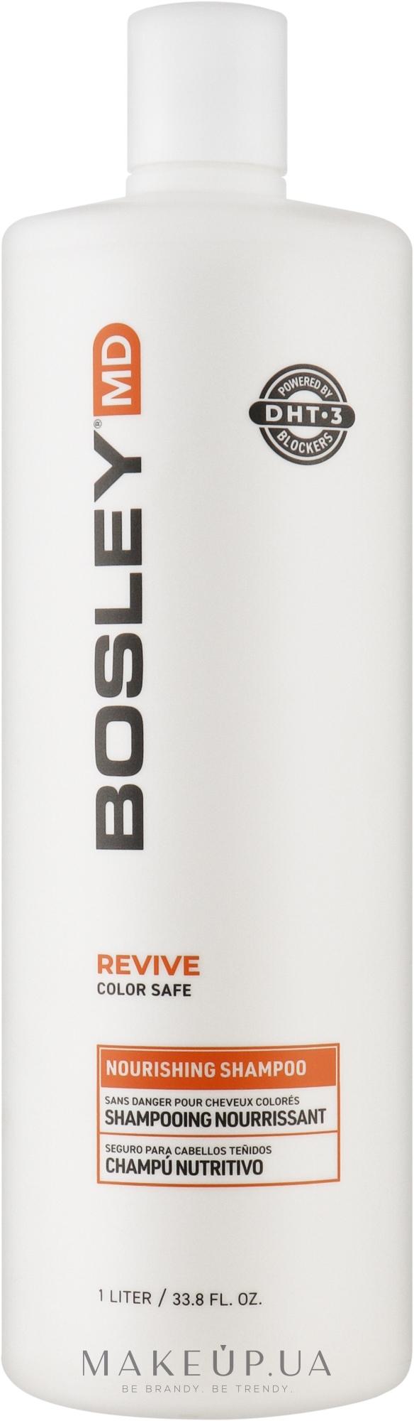 Живильний шампунь для тонкого фарбованого волосся - Bosley Bos Revive Shampoo — фото 1000ml