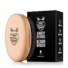 Деревянная щетка для бороды - Angry Beards Beard Brush Harden — фото N1